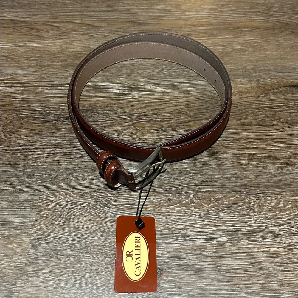 Cavalieri Brown Leather Belt
